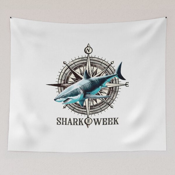 Item preview, Charming shark. White shark. designed and sold by Anastasiia Yurevych.