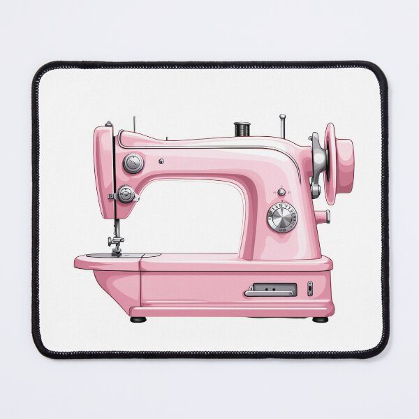 Pink Sewing Machine Art Print by YumeeCraft