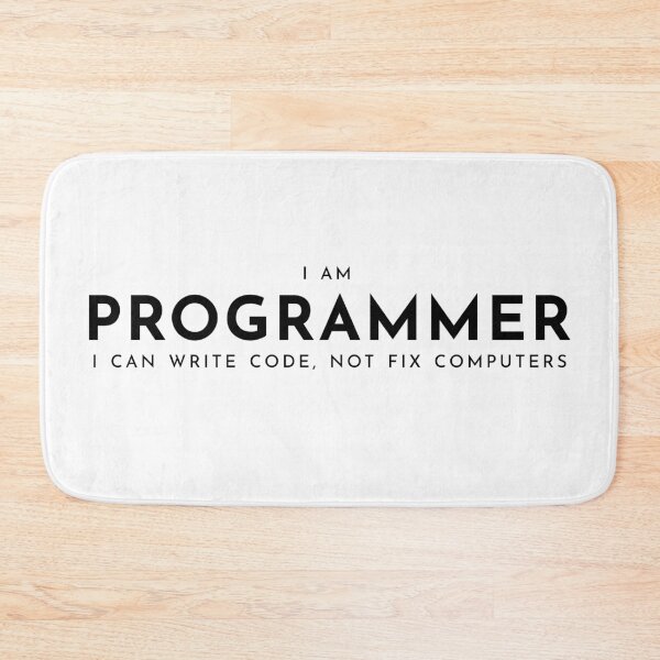 Item preview, I am Programmer White designed and sold by Warrioll.