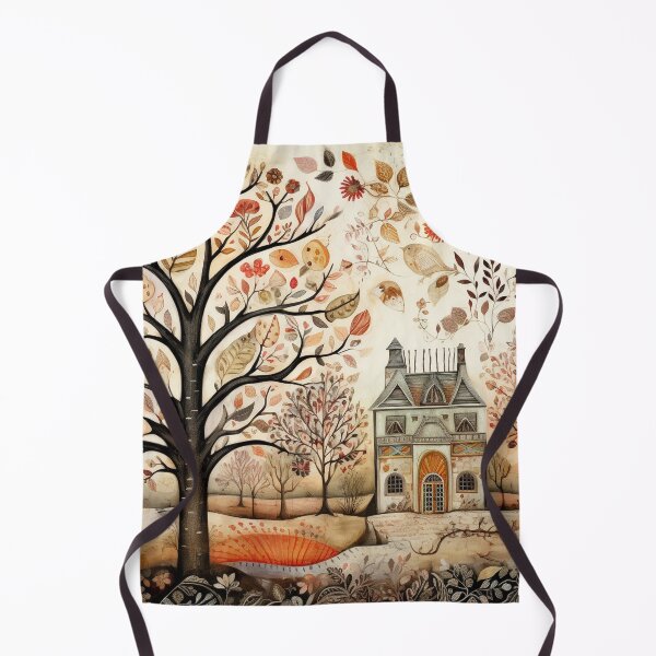 Item preview, Autumn Village Folk Art designed and sold by tomorrowsart.