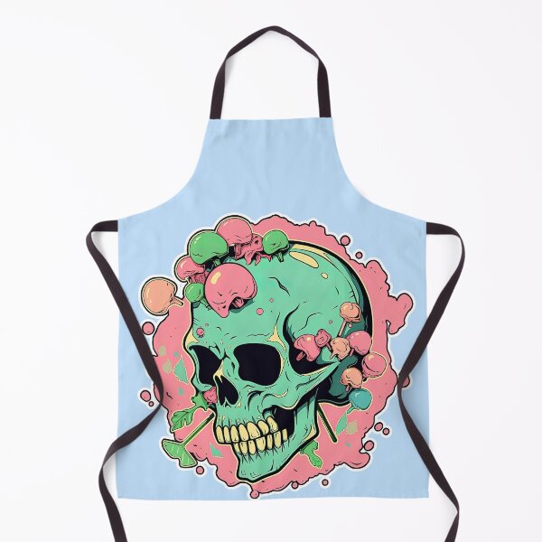 Item preview, Colorful Bubblegum Skull Lollipop Pink and Blue Sweets Juicy Spooky Halloween designed and sold by BubbleBone.