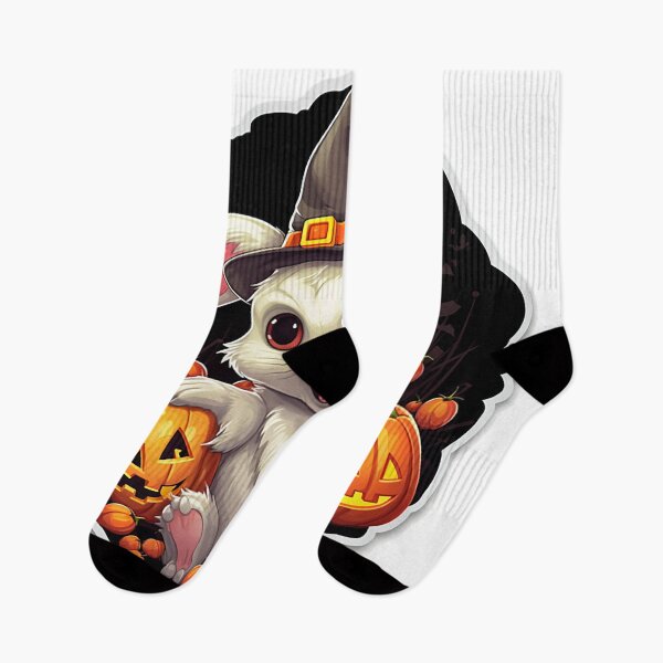 Item preview, Charming Vampire Bunny & Candy Corn: Cute Halloween Digital Sticker designed and sold by PaintbrushPlace.