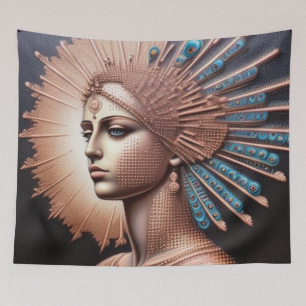 Item preview, Rose gold pointillism  designed and sold by Roxburylane.