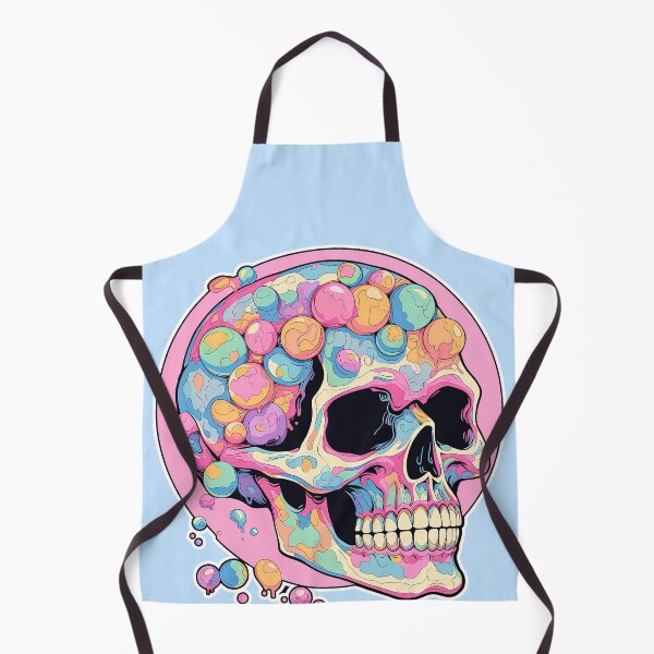 Item preview, Colorful Bubblegum Skull Lollipop Pink and Blue Sweets Juicy Spooky Halloween designed and sold by BubbleBone.