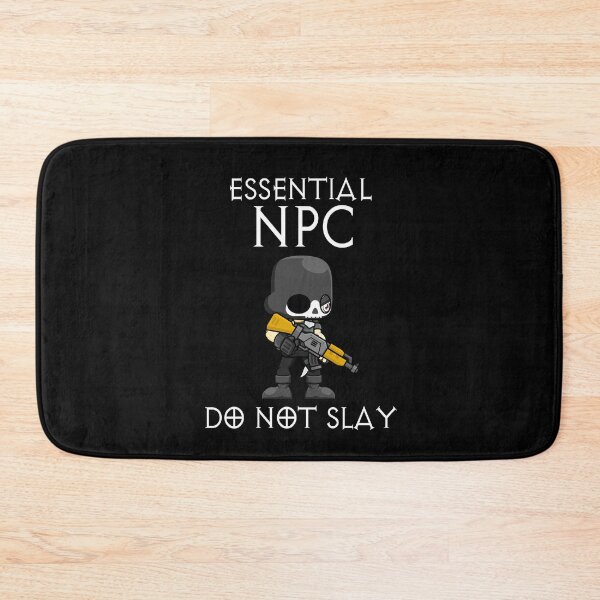 Item preview, Gamer Essential NPC Do Not Slay Funny Video Games Gaming Gift designed and sold by TMelonShop.