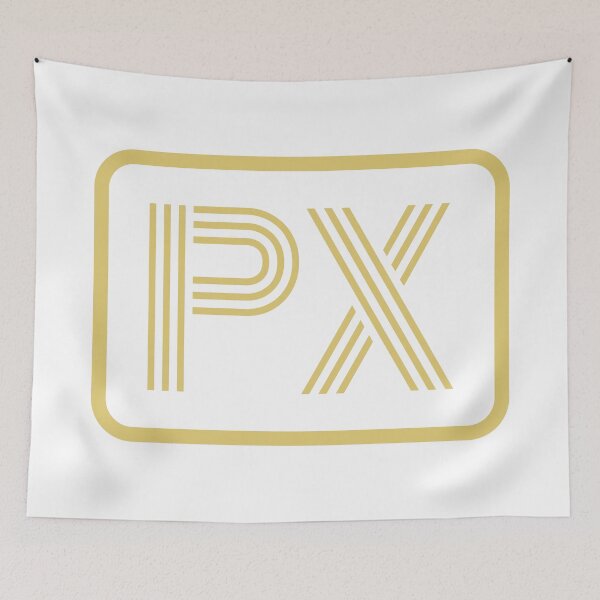 Item preview, PX Initials Gold Geometric Letters designed and sold by Jeallan Designs.
