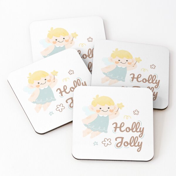 Item preview, holly jolly christmas cute baby angel watercolor winter festive designed and sold by TNwandesignart.