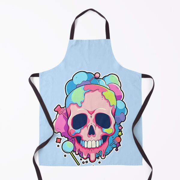 Item preview, Colorful Bubblegum Skull Lollipop Pink and Blue Sweets Juicy Spooky Halloween designed and sold by BubbleBone.
