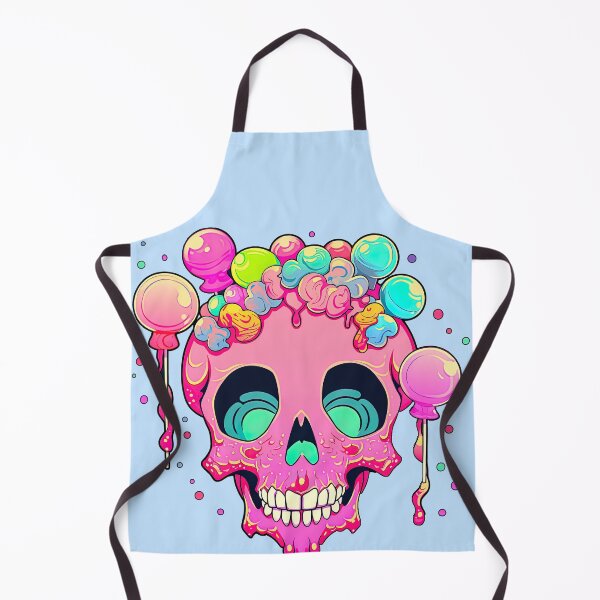 Item preview, Colorful Bubblegum Skull Lollipop Pink and Blue Sweets Juicy Spooky Halloween designed and sold by BubbleBone.