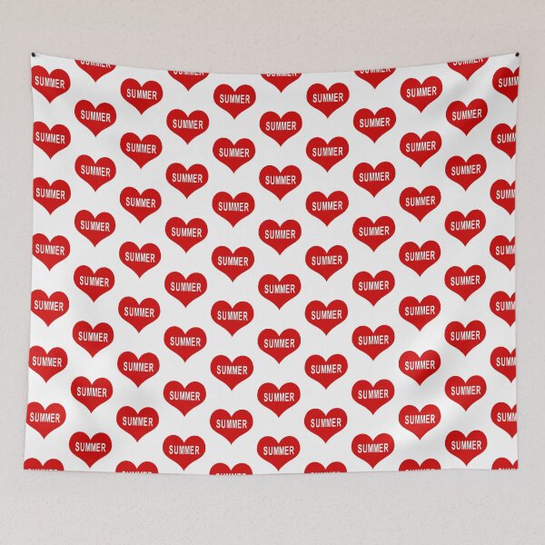 Item preview, SUMMER Red Love Heart designed and sold by usernamenaijan.