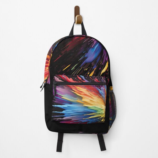 Item preview, Colourful splash of paint on black designed and sold by SpectrumConnect Designs.