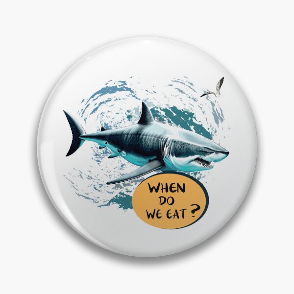 Item preview, Angry shark. Blue shark. designed and sold by Anastasiia Yurevych.
