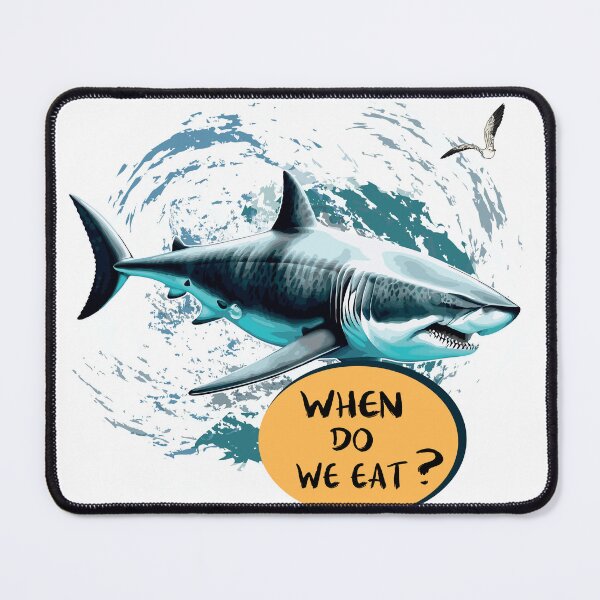 Item preview, Angry shark. Blue shark. designed and sold by Anastasiia Yurevych.