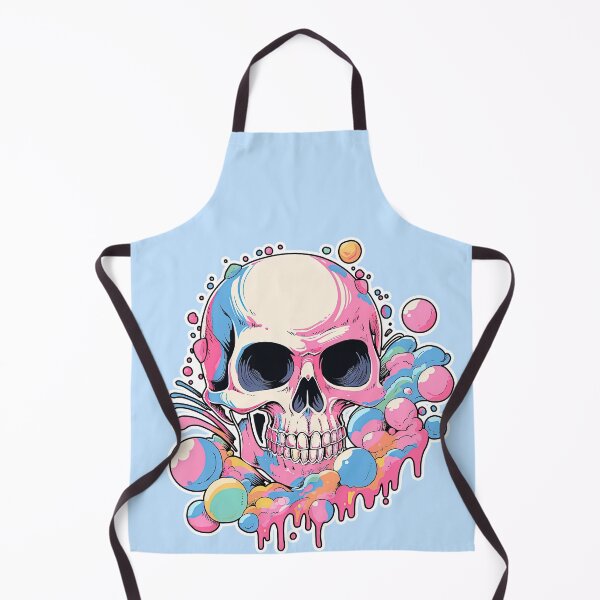 Item preview, Colorful Bubblegum Skull Lollipop Pink and Blue Sweets Juicy Spooky Halloween designed and sold by BubbleBone.