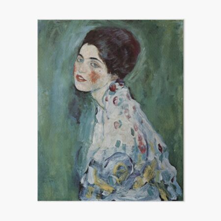 Stolen Art - Portrait of a Lady by Gustav Klimt Art Board Print