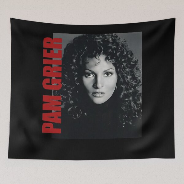 Item preview, Pam actor Grier  Pam actor Grier Retro Aesthetic Fan Art  80s     (4) designed and sold by AntonBottomsUp.