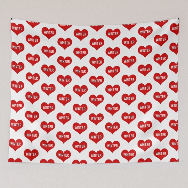Item preview, WINTER Red Love Heart designed and sold by usernamenaijan.
