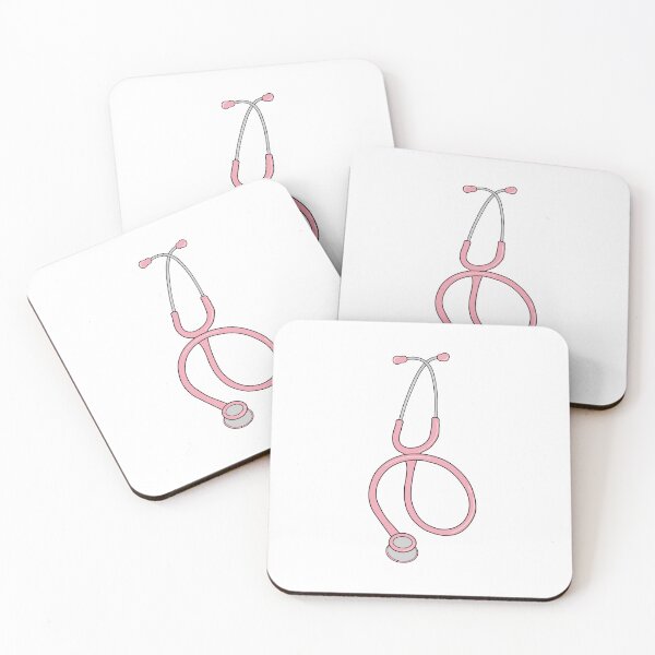Item preview, Stethoscope- crepe pink stethoscope  designed and sold by mikasa.art.