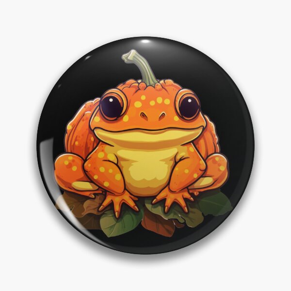 Artikelvorschau, Kürbiskrötenfrosch Halloween süß entworfen und verkauft von TankandDPS.