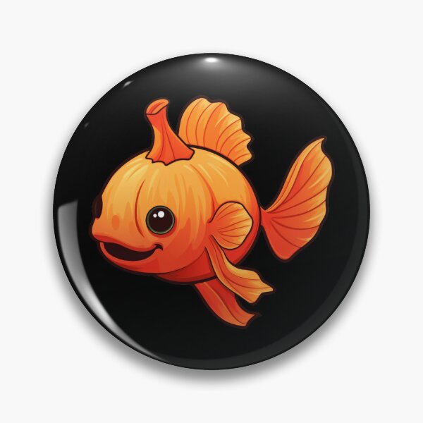 Item preview, Pumpkin goldfish fish halloween cute designed and sold by TankandDPS.