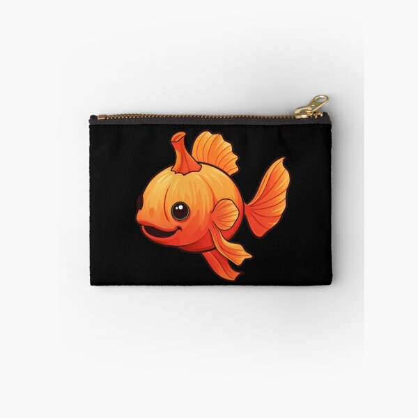 Item preview, Pumpkin goldfish fish halloween cute designed and sold by TankandDPS.