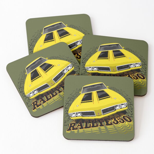 Item preview, Yellow 70 Olds Cutlass Rallye 350 designed and sold by Glenn Mueller.
