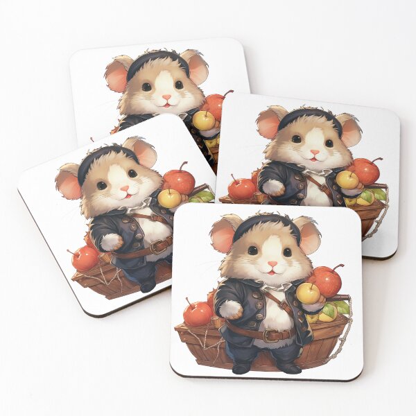 Item preview, Cute Pirate Hamster: Sailing Cider Ocean Adventure Sticker designed and sold by PaintbrushPlace.