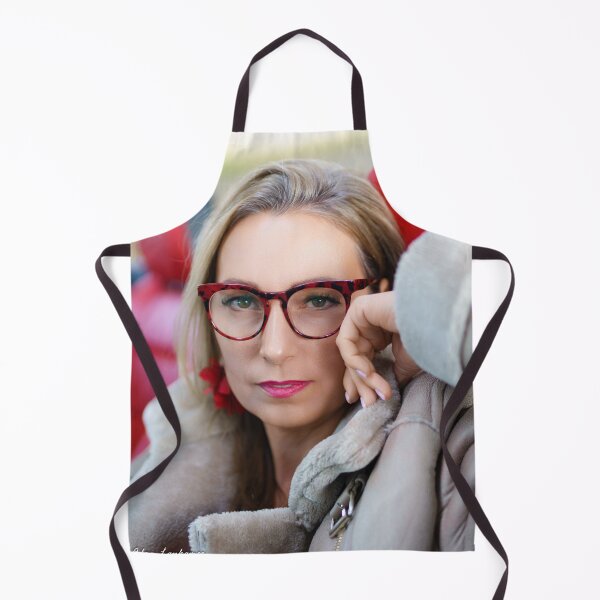 Item preview, Sublime Mustang Girl Wearing Glasses and Earrings in a Fur Jacket   designed and sold by alankamer.