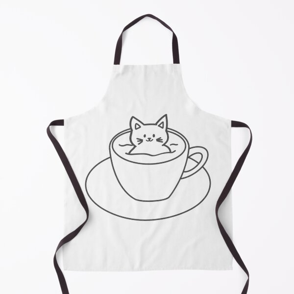 Item preview, Cat Coffee Lineart 2 designed and sold by Dambee.