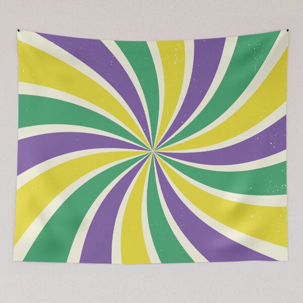 Item preview, Textured Retro Sunburst | Green, Yellow, Purple designed and sold by rsty11.