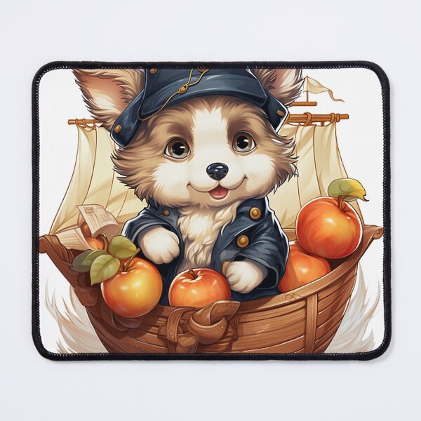 Item preview, Charming Pirate Dog: Navigating Cider Seas Adventure Sticker designed and sold by PaintbrushPlace.