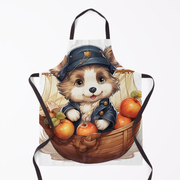 Item preview, Charming Pirate Dog: Navigating Cider Seas Adventure Sticker designed and sold by PaintbrushPlace.