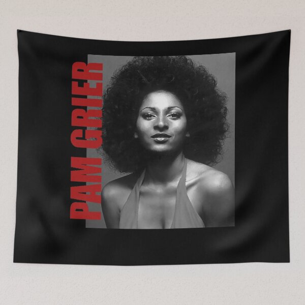 Item preview, Pam actor Grier  Pam actor Grier Retro Aesthetic Fan Art  80s   (2) designed and sold by AntonBottomsUp.