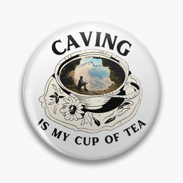 Item preview, caving is my cup of tea designed and sold by harshini2art.