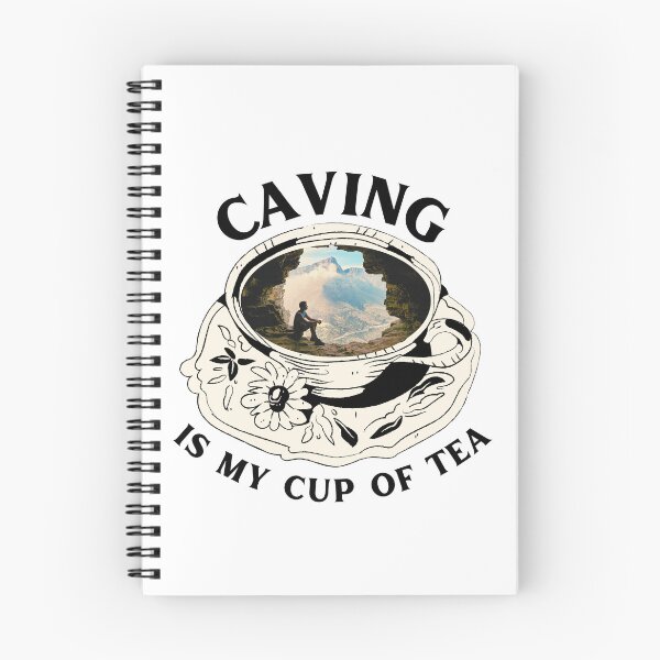 Item preview, caving is my cup of tea designed and sold by harshini2art.