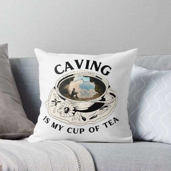 Item preview, caving is my cup of tea designed and sold by harshini2art.