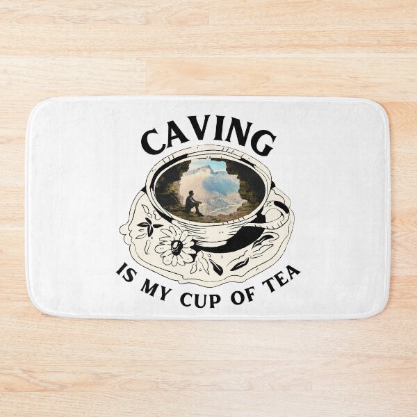 Item preview, caving is my cup of tea designed and sold by harshini2art.