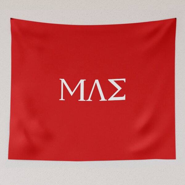 Item preview, Mu Lamda Sigma White designed and sold by Miltonian Merch Society.