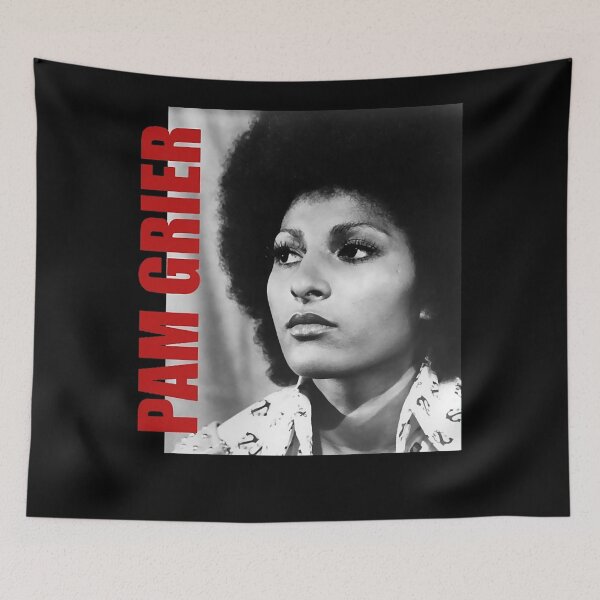 Item preview, Pam actor Grier  Pam actor Grier Retro Aesthetic Fan Art  80s  (1) designed and sold by AntonBottomsUp.
