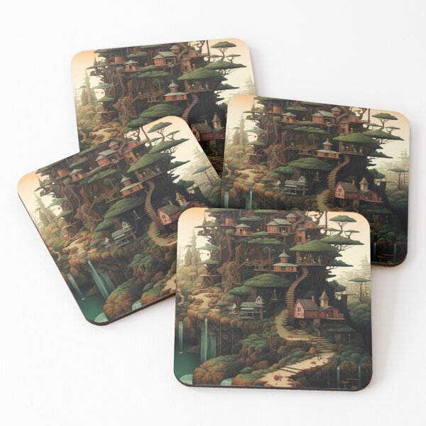 Item preview, Enchanted Treehouse Village designed and sold by VisionDuke.