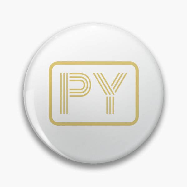 Item preview, PY Initials Gold Geometric Letters designed and sold by Jeallan Designs.