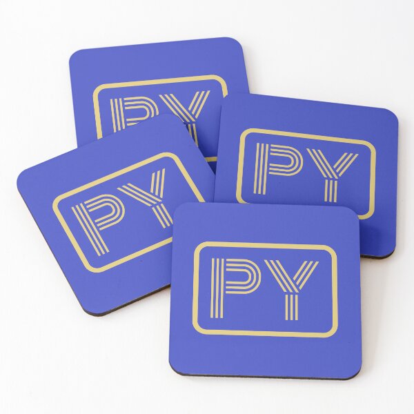 Item preview, PY Initials Gold Geometric Letters designed and sold by Jeallan Designs.