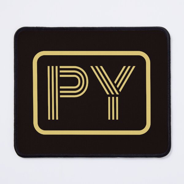 Item preview, PY Initials Gold Geometric Letters designed and sold by Jeallan Designs.