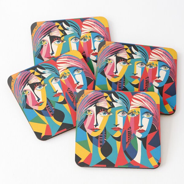Item preview, Abstract pop art faces T-Shirt designed and sold by artmanikin.