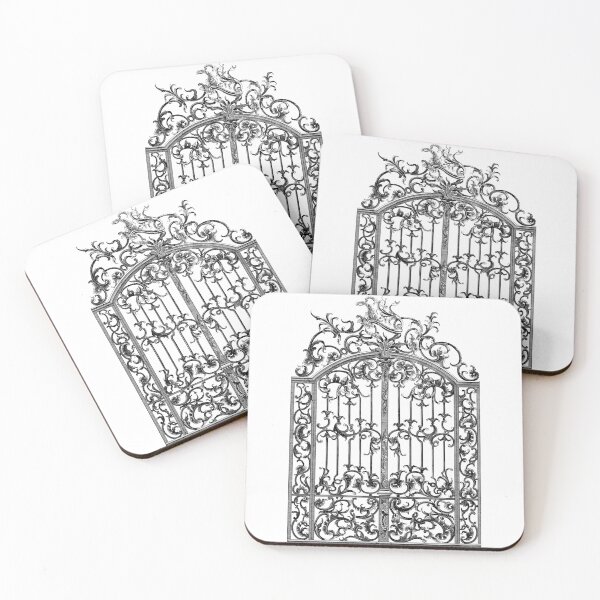 Item preview, vintage baroque ornament with floral ornament isolated on white background. designed and sold by APHIDAT-TA.