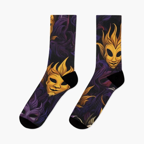 Item preview, Halloween Jester Mask Pattern designed and sold by DeLietoGraphics.