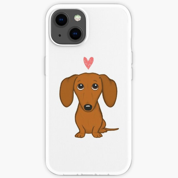 Fashionable Clothed Colourful Dachshund Dog Animal Pattern Soft Gel Phone Case