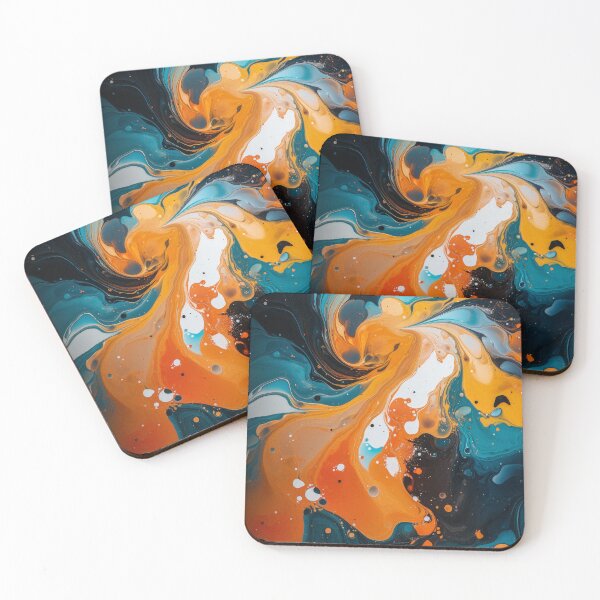 Item preview, Paint Splat, Acrylic art, abstract epoxy designed and sold by flying-hellfish.