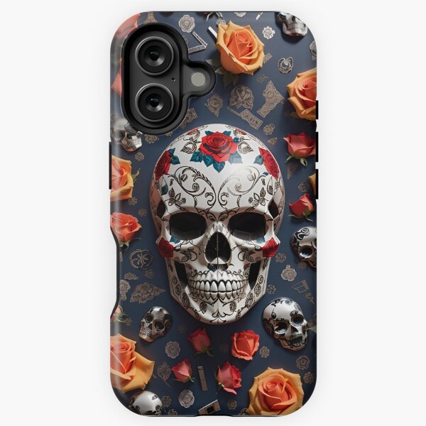 Item preview, Floral Skull designed and sold by aqua1001.