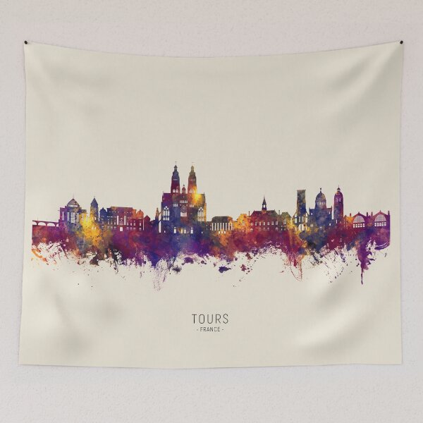 Artikelvorschau, Touren Frankreich Skyline entworfen und verkauft von ArtPrints.